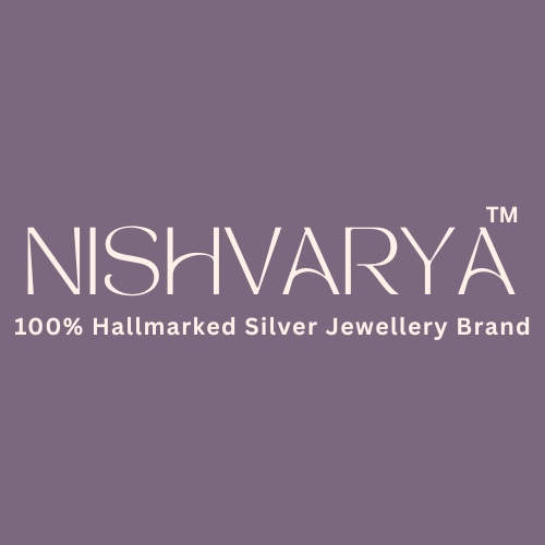 Hallmarked silver jewellery on silk