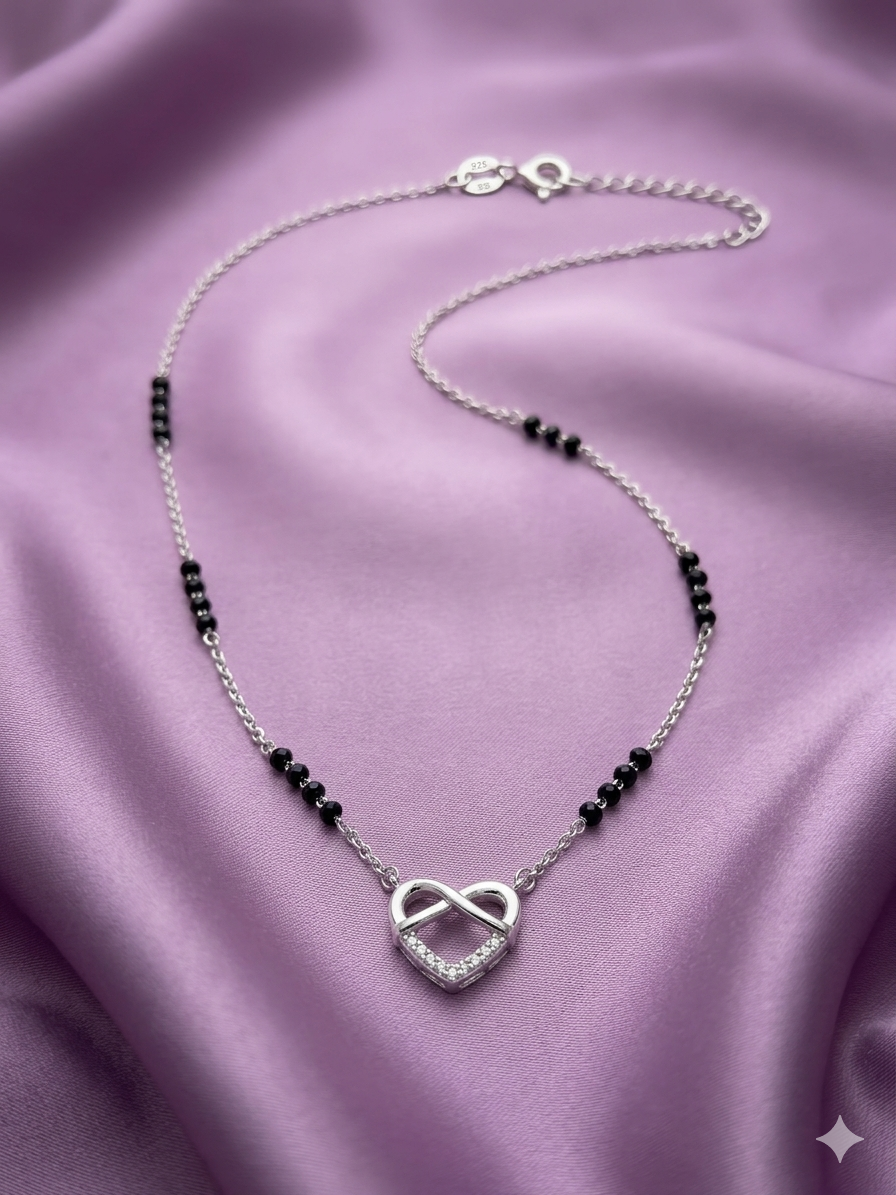 Heart with Infinity Mangalsutra