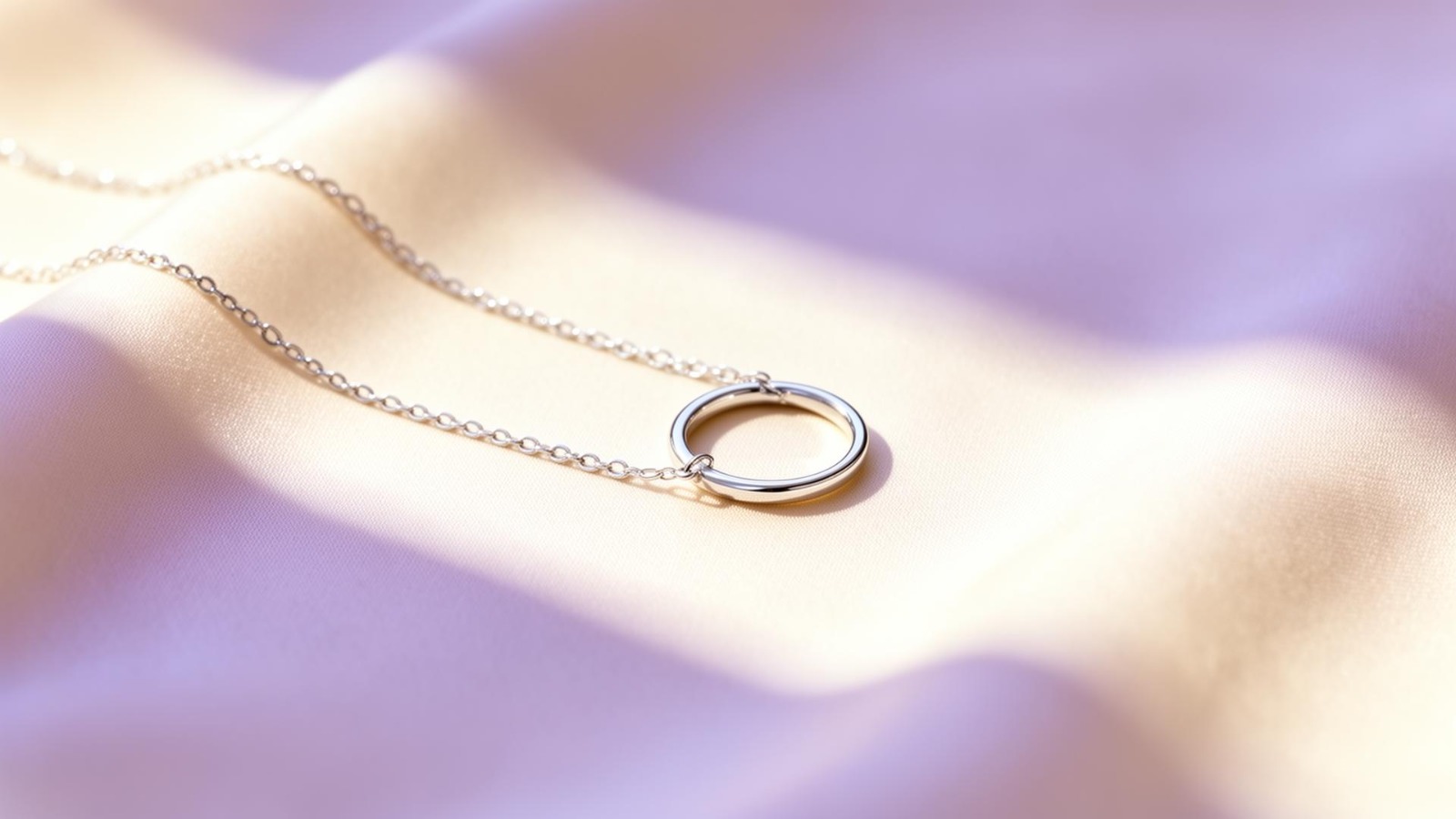 Hallmarked silver jewellery on silk